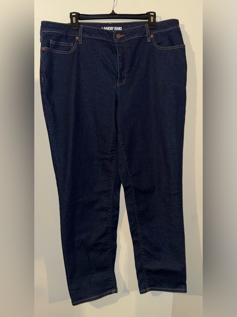 Lands' End Dark Indigo Skinny Jeans Size 18 NWOT